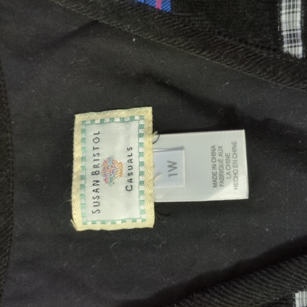Vintage Susan Bristol Patchwork Corduroy Vest XL - Picture 2 of 6